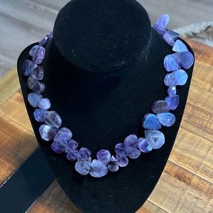 NIB - Studio Barse amethyst petal necklace